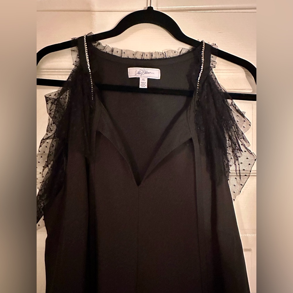 Libby Edelman Black Sleeveless Dress - Picture 10 of 10